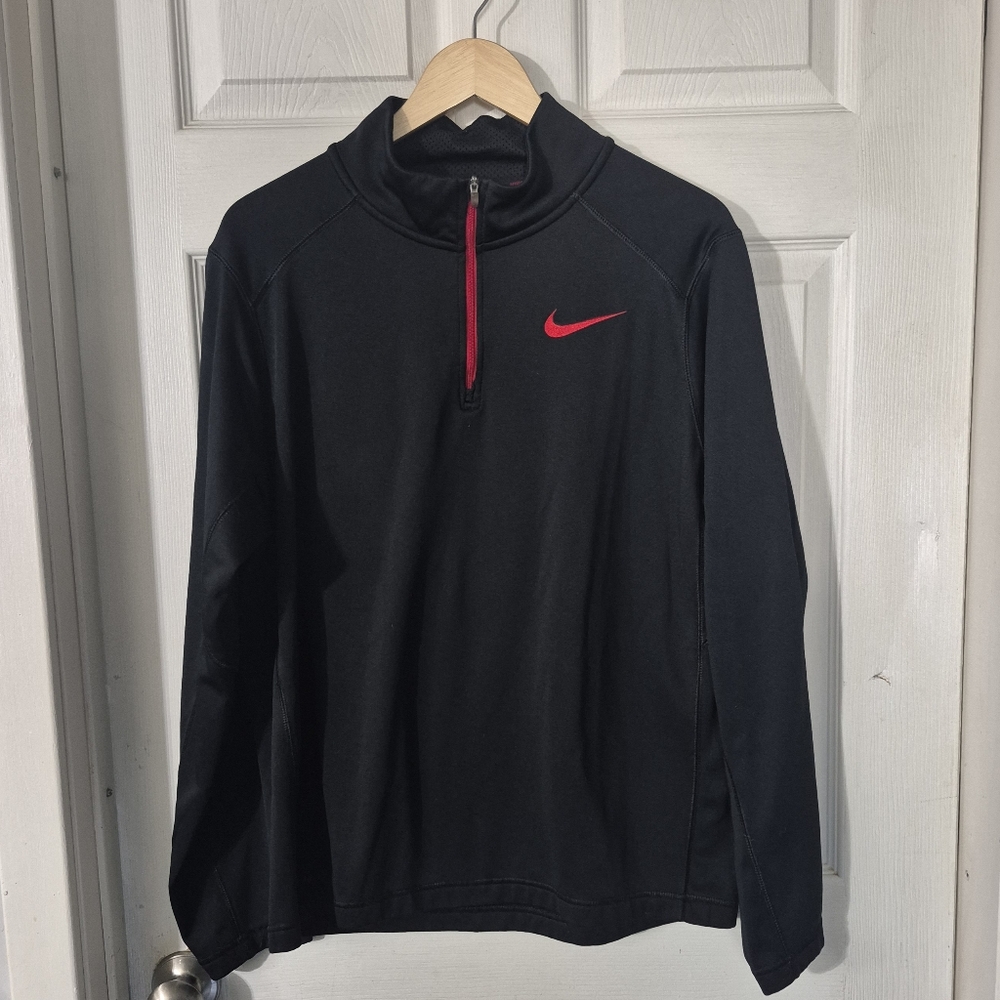 Men's Nike Black Pullover Therma-Fit Sz L